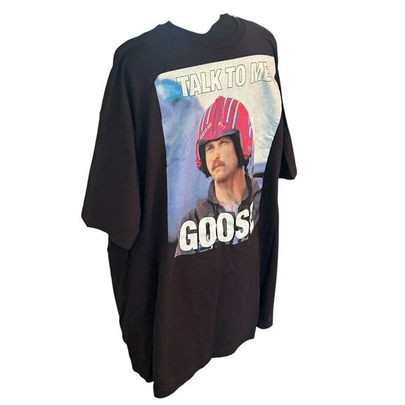Top Gun “Talk To Me Goose” 80's Movie Fighter Pilot 3XL Black Shirt - Picture 2 of 5